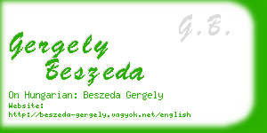 gergely beszeda business card